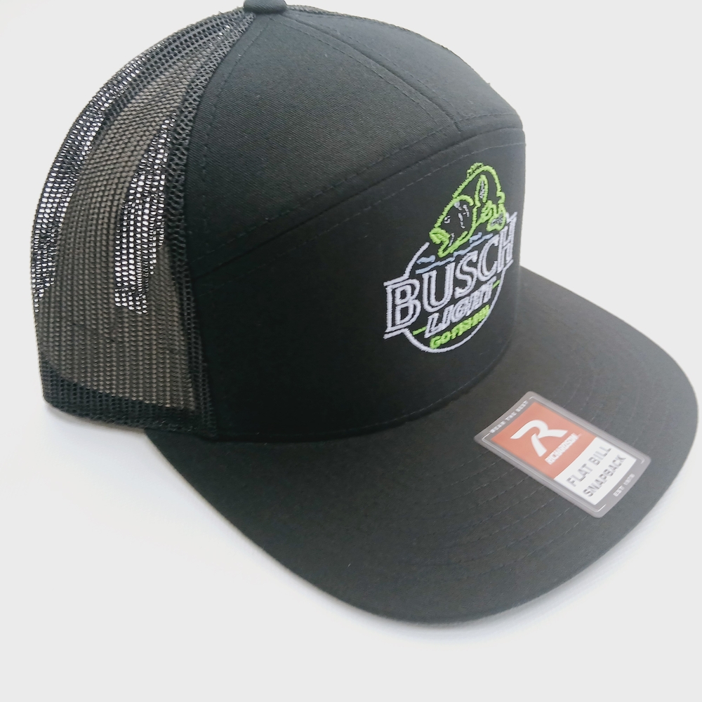 Busch Light Go Fish 7 Panel Snapback Hat - Picture 2 of 4